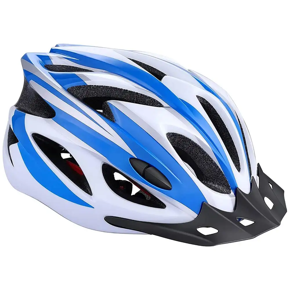 Strauss Sports Adjustable Light Weight Bicycle Safety Helmet,  Blue