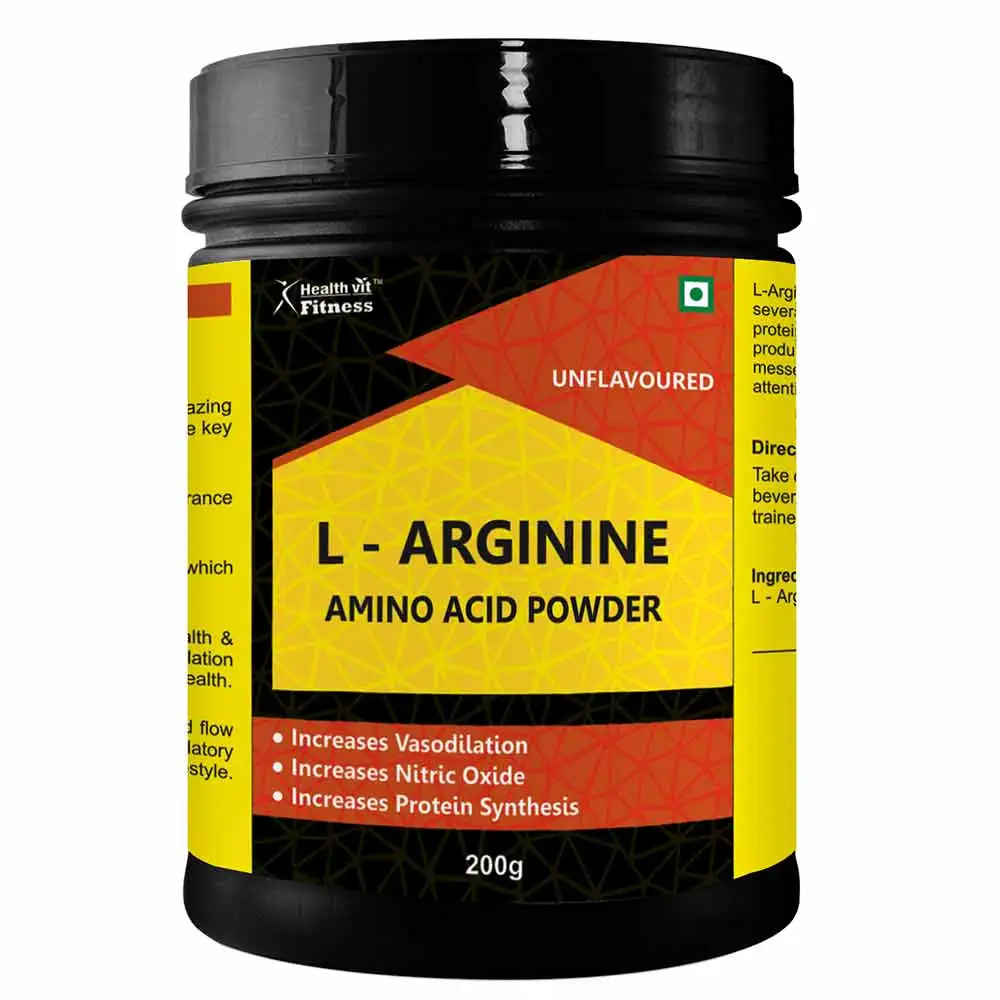 Healthvit Fitness L-Arginine Amino Acid Powder,  0.44 lb