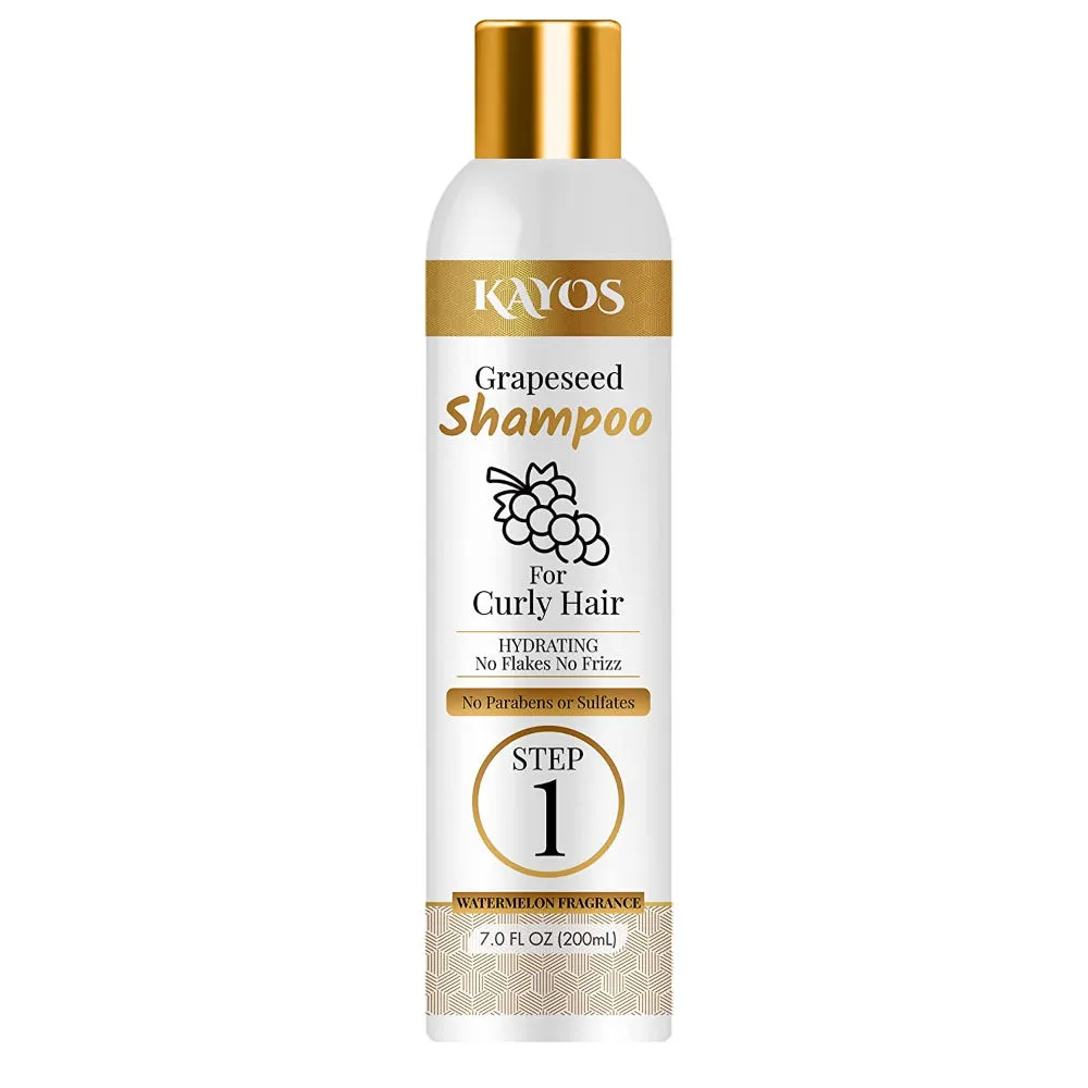 Kayos Grapeseed Shampoo For Dry Frizzy, Wavy & Curly Hair