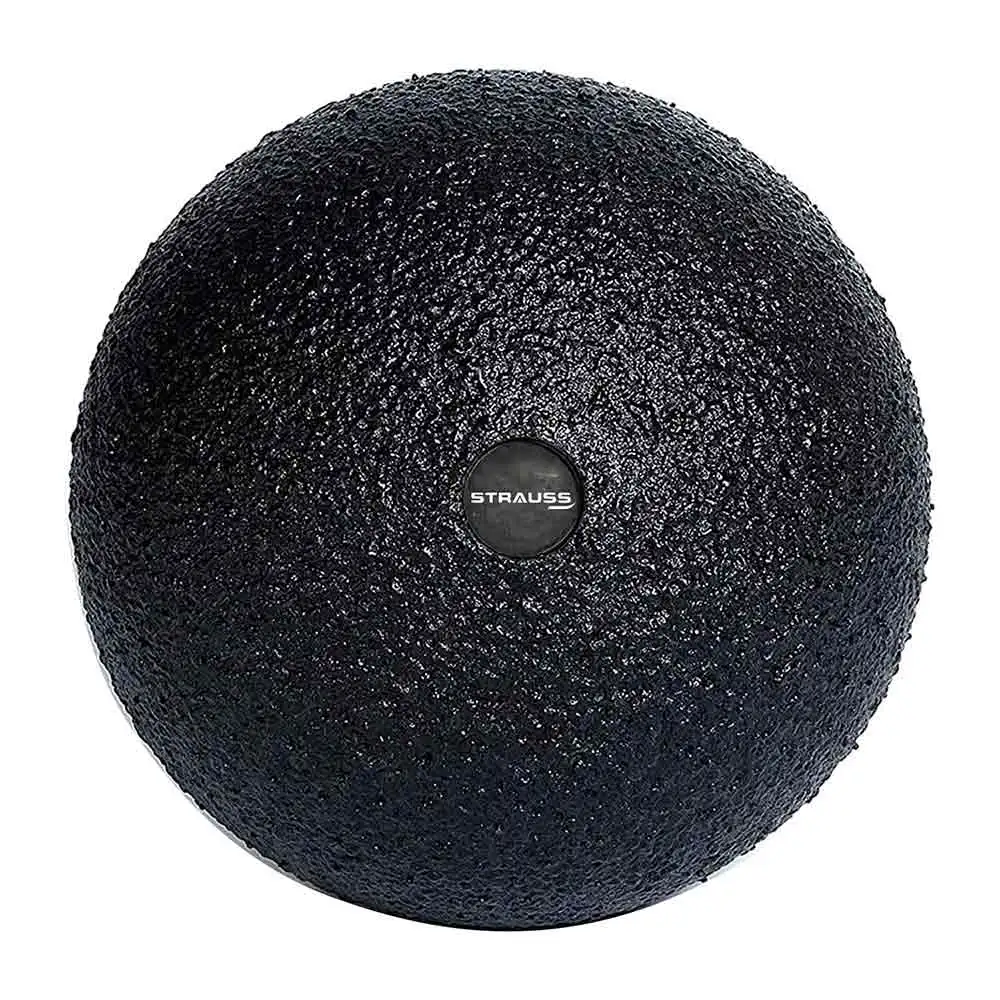 Strauss Yoga Massage Ball,  Black (Light Weight)