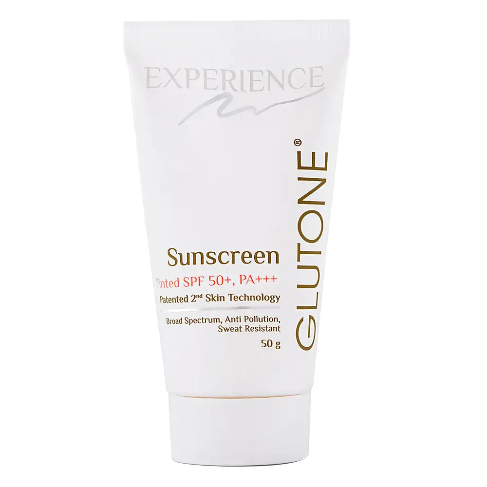 Glutone Sunscreen Tinted SPF 50  PA+++,  50 g  with Yeast Beta-Glucan