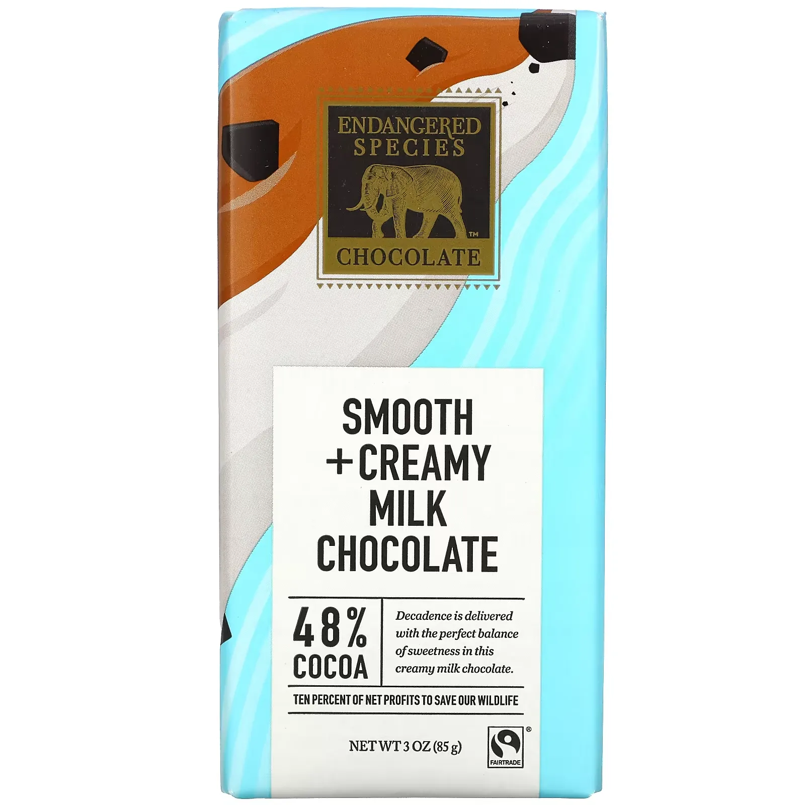 Smooth + Creamy Milk Chocolate, 48% Cocoa, 3 oz (85 g)