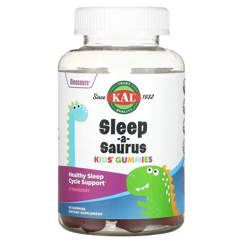 Dinosaurs, Sleep-a-Saurus Kid's Gummies, Strawberry, 60 Gummies