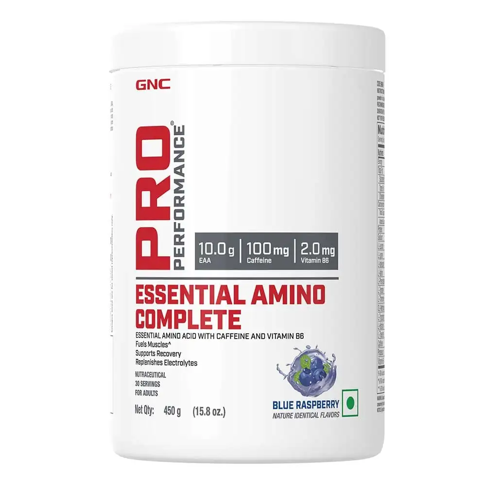 GNC Pro Performance Essential Amino Complete,  0.99 lb  30 Servings  Blue Raspberry