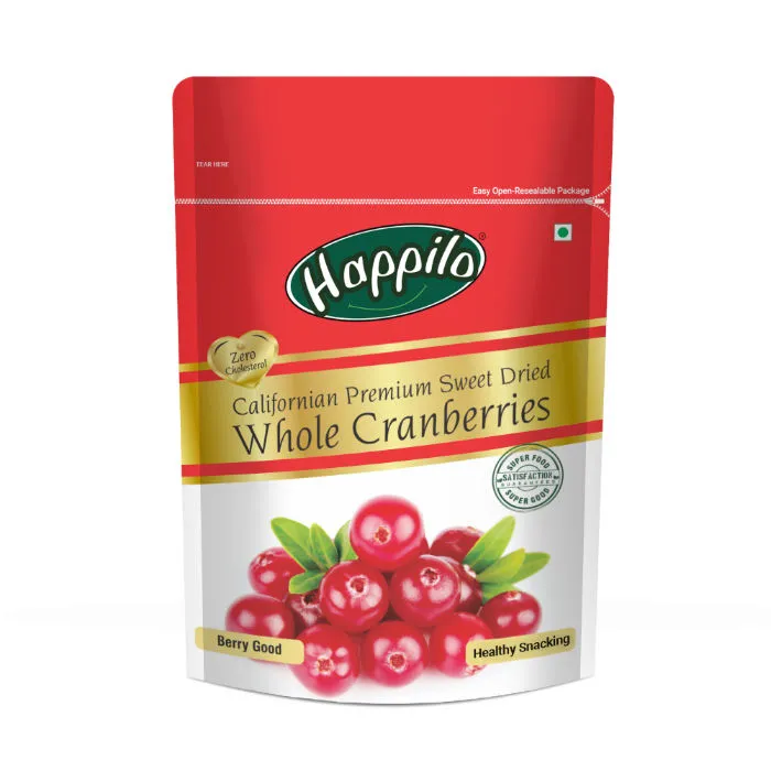 Happilo Premium Californian Whole Cranberries Dried & Sweet