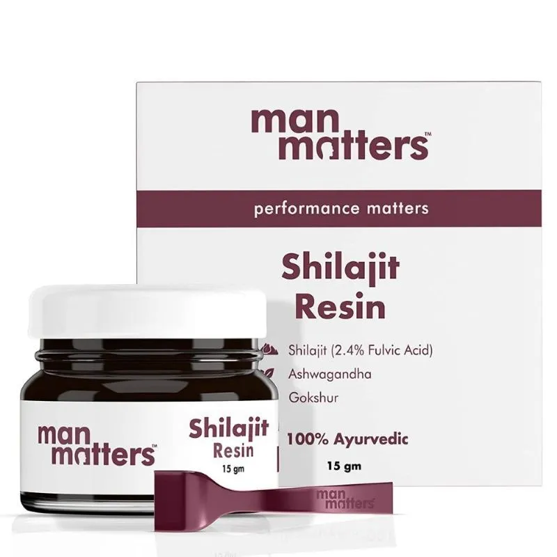 Man Matters Original Himalayan Shilajit Resin With Ashwagandha, Gokshura & Safed Musli