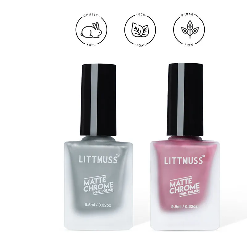 Littmuss Throwback Thursday - Matte Chrome Nail Polish Combo