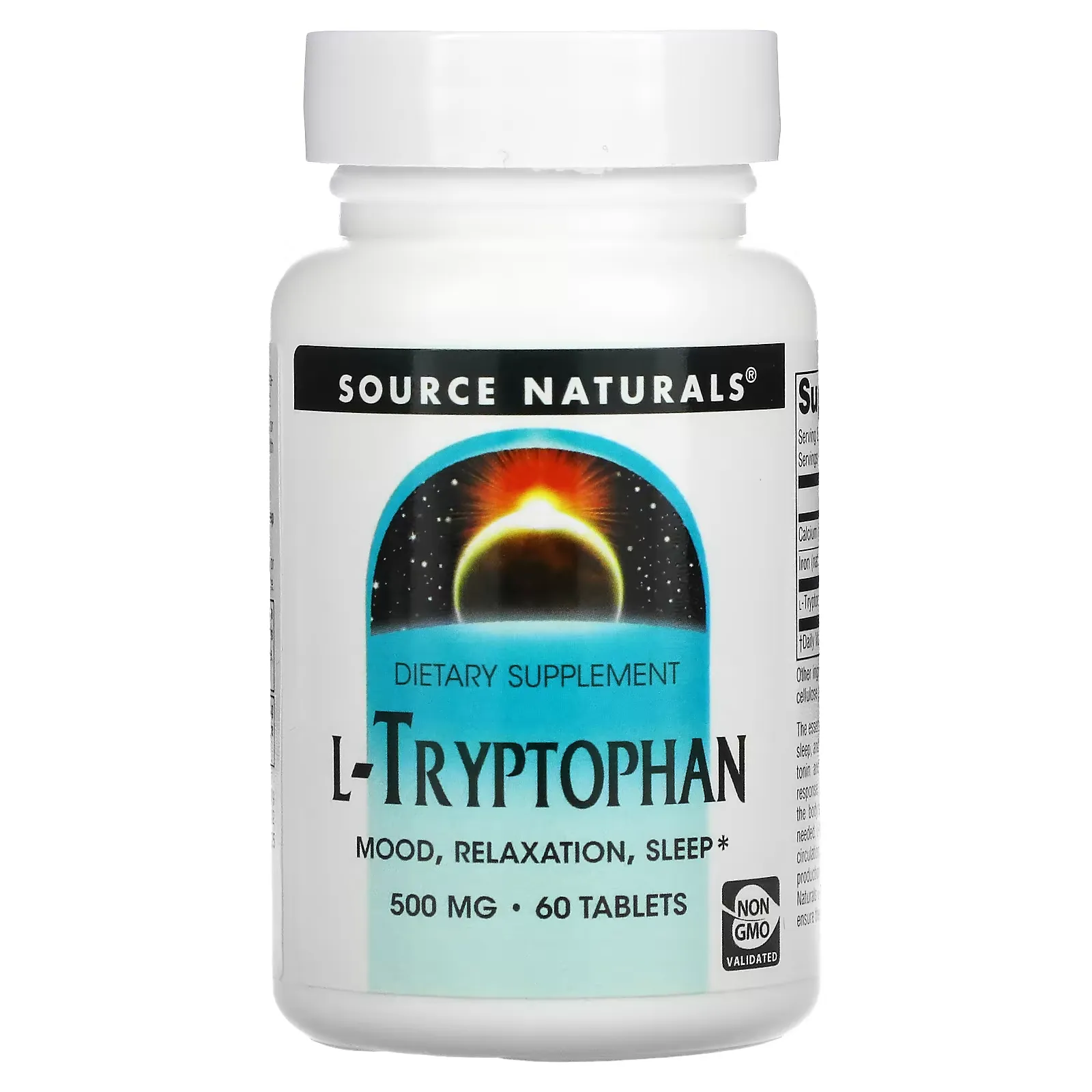 L-Tryptophan, 166 mg, 60 Tablets