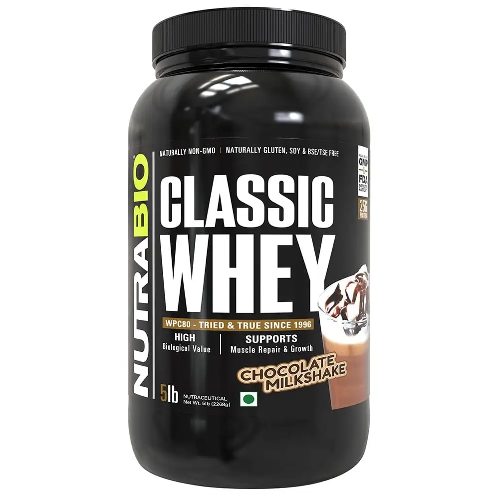 NutraBio Classic Whey Protein,  5 lb  Chocolate Milkshake