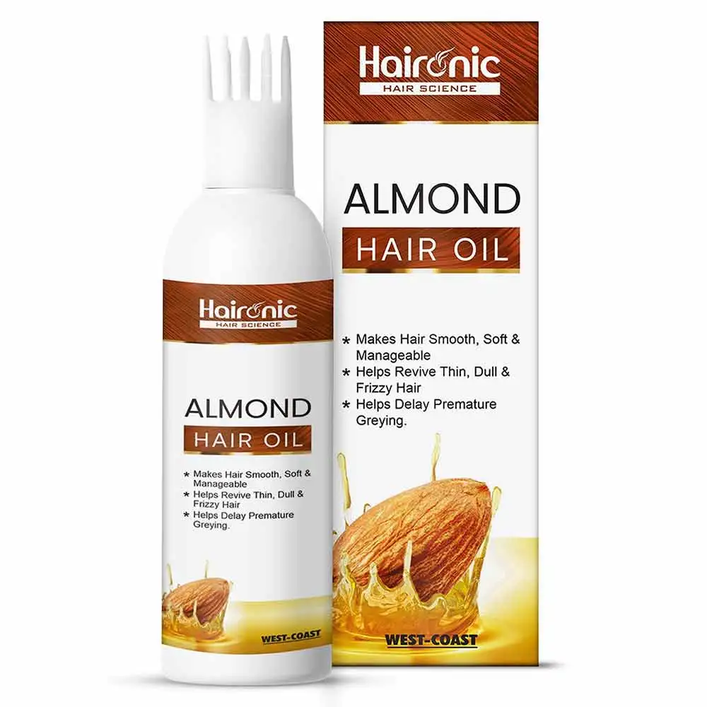 Haironic Almond Hair Oil,  100 ml  for All Hair Types