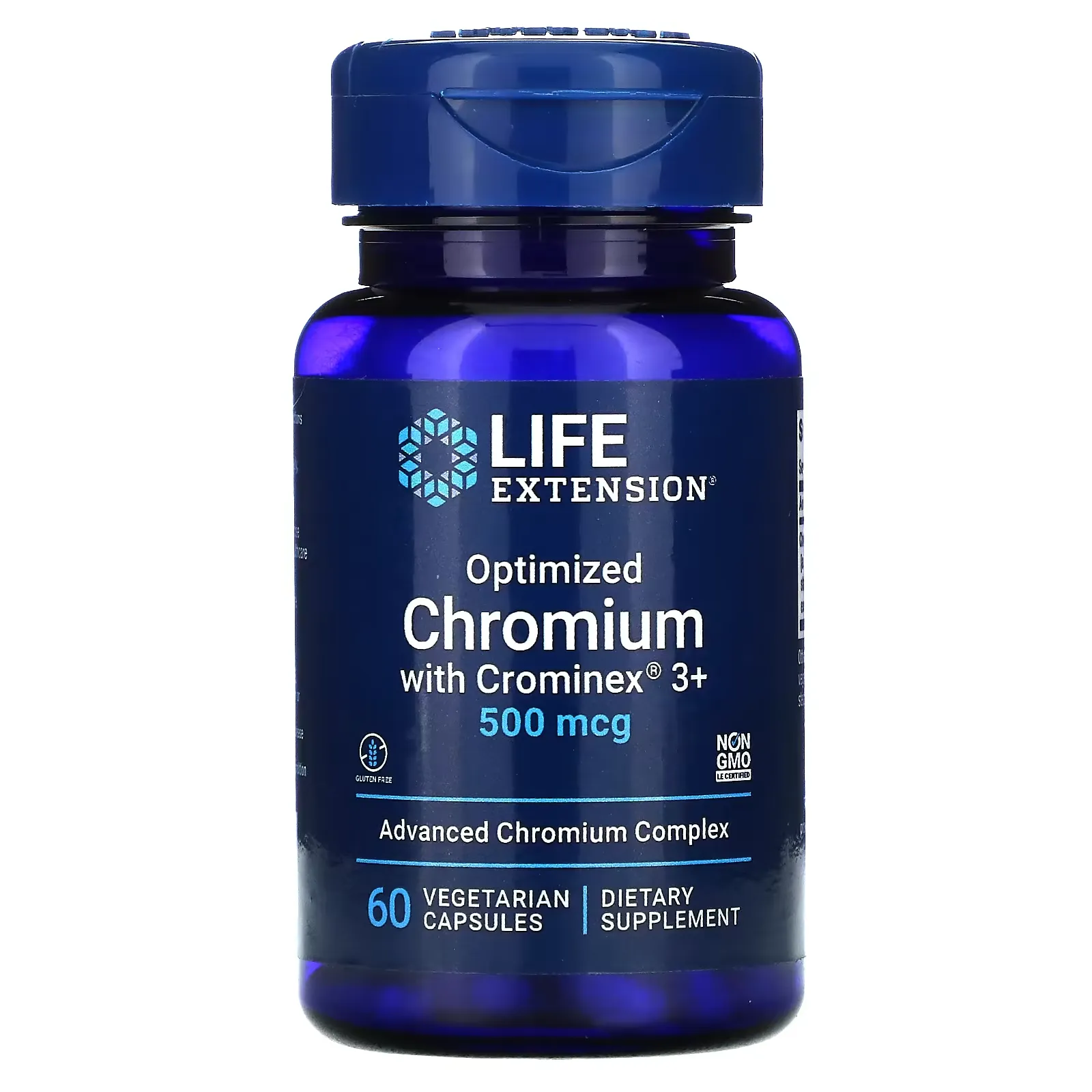 Optimized Chromium with Crominex 3+, 500 mcg, 60 Vegetarian Capsules