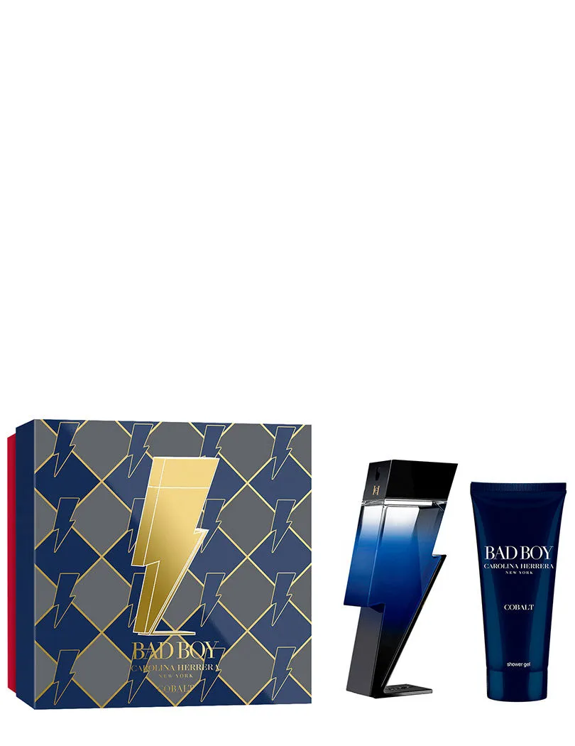 Carolina Herrera Bad Boy Cobalt Eau De Parfum With Shower Gel Gift Set