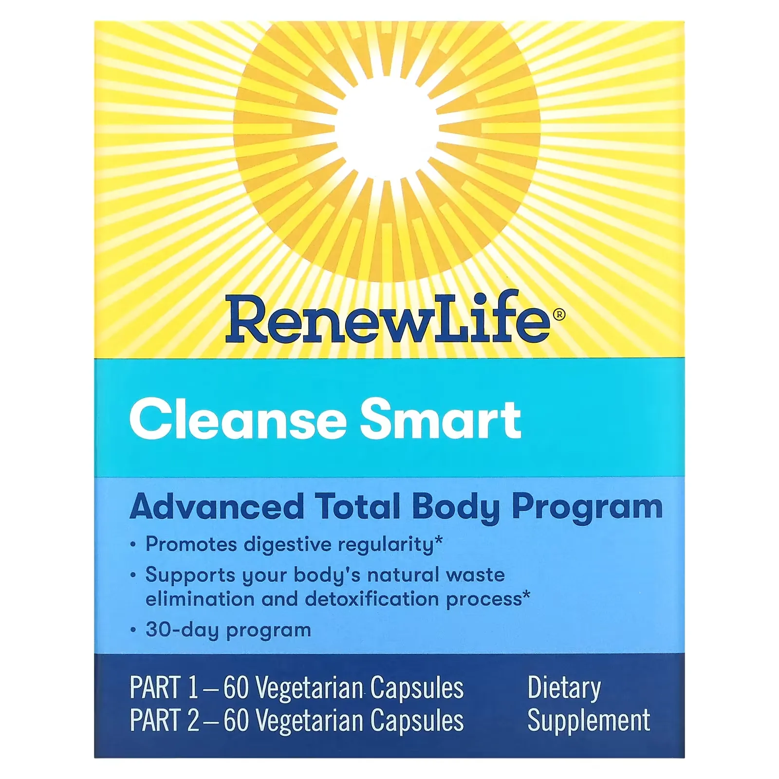 Cleanse Smart, 2 Bottles, 60 Vegetarian Capsules Each