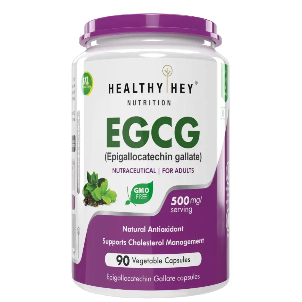 HealthyHey Nutrition EGCG from Green Tea Extract,  90 capsules  Unflavoured