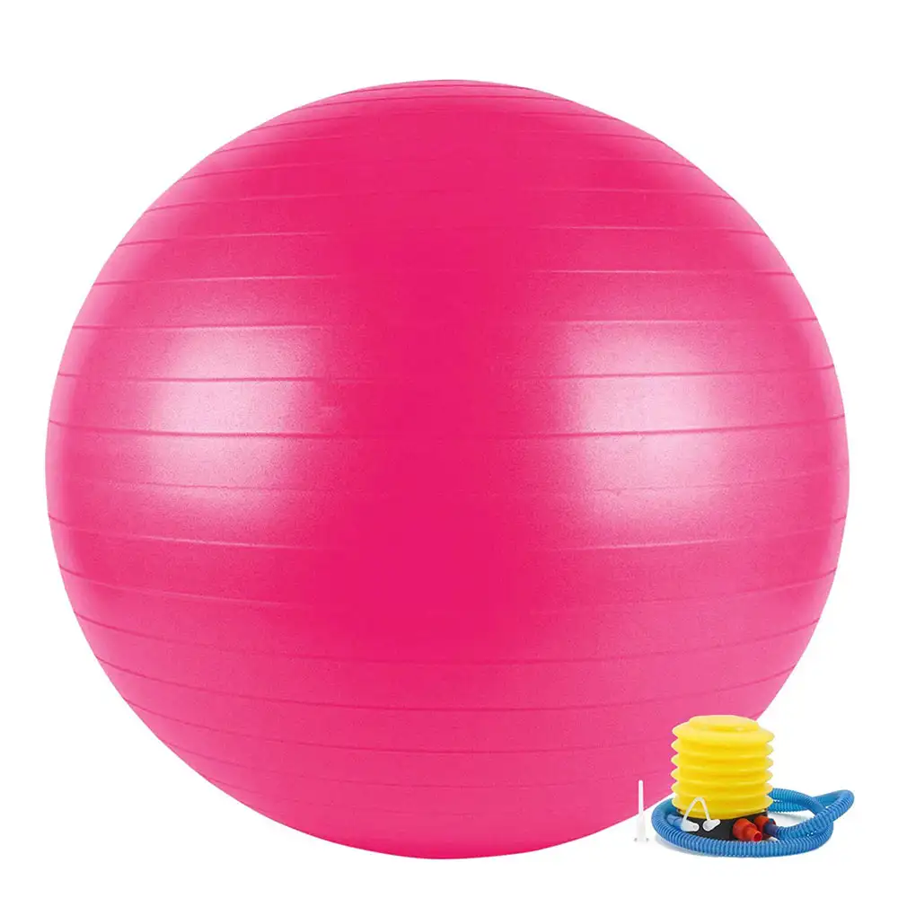 Fitsy Yoga Ball with Pump,  Pink  65 cm