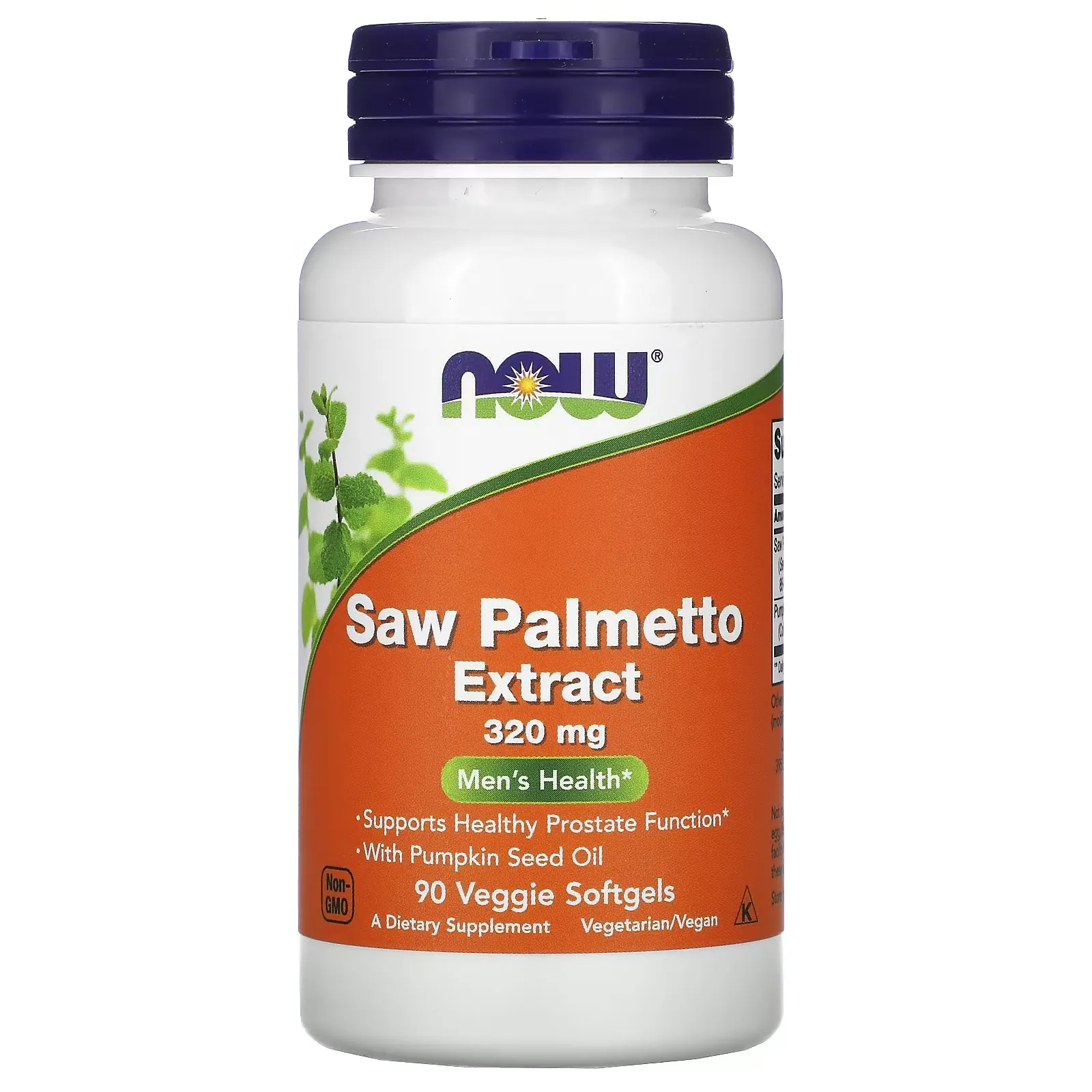 Saw Palmetto Extract, Men's Health, 320 mg, 90 Veggie Softgels