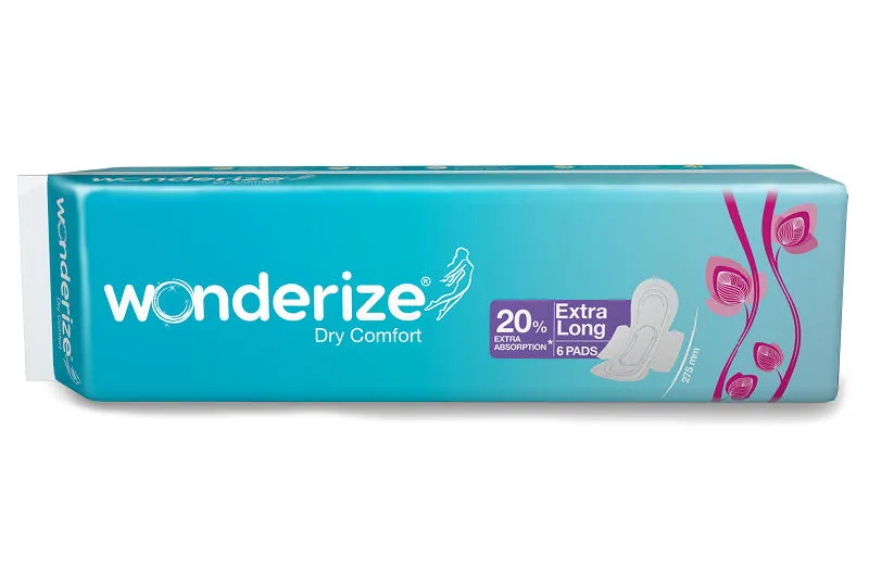 Wonderize Dry Comfort (XL) - 6 Sanitary Pads for Ultimate Dry Feeling