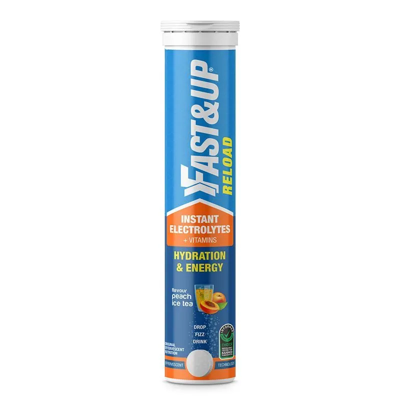 Fast&Up Reload Electrolyte Instant Energy And Hydration Drink Tablets - Peach Ice Tea Flavour