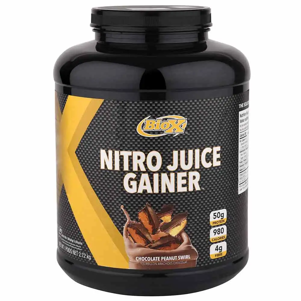 Biox Nitro Juice Gainer,  6 lb  Chocolate Peanut Swirl