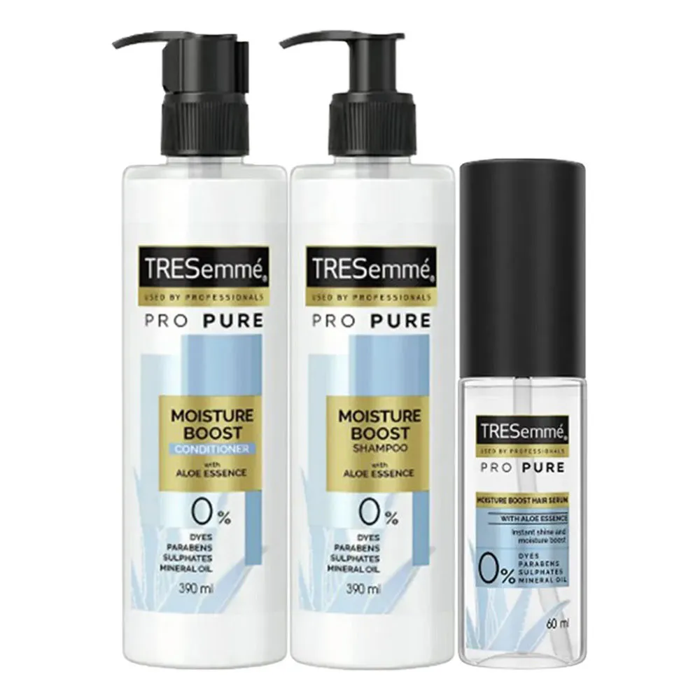 Tresemme Propure Moisture Boost - Shampoo + Conditioner + Serum Combo