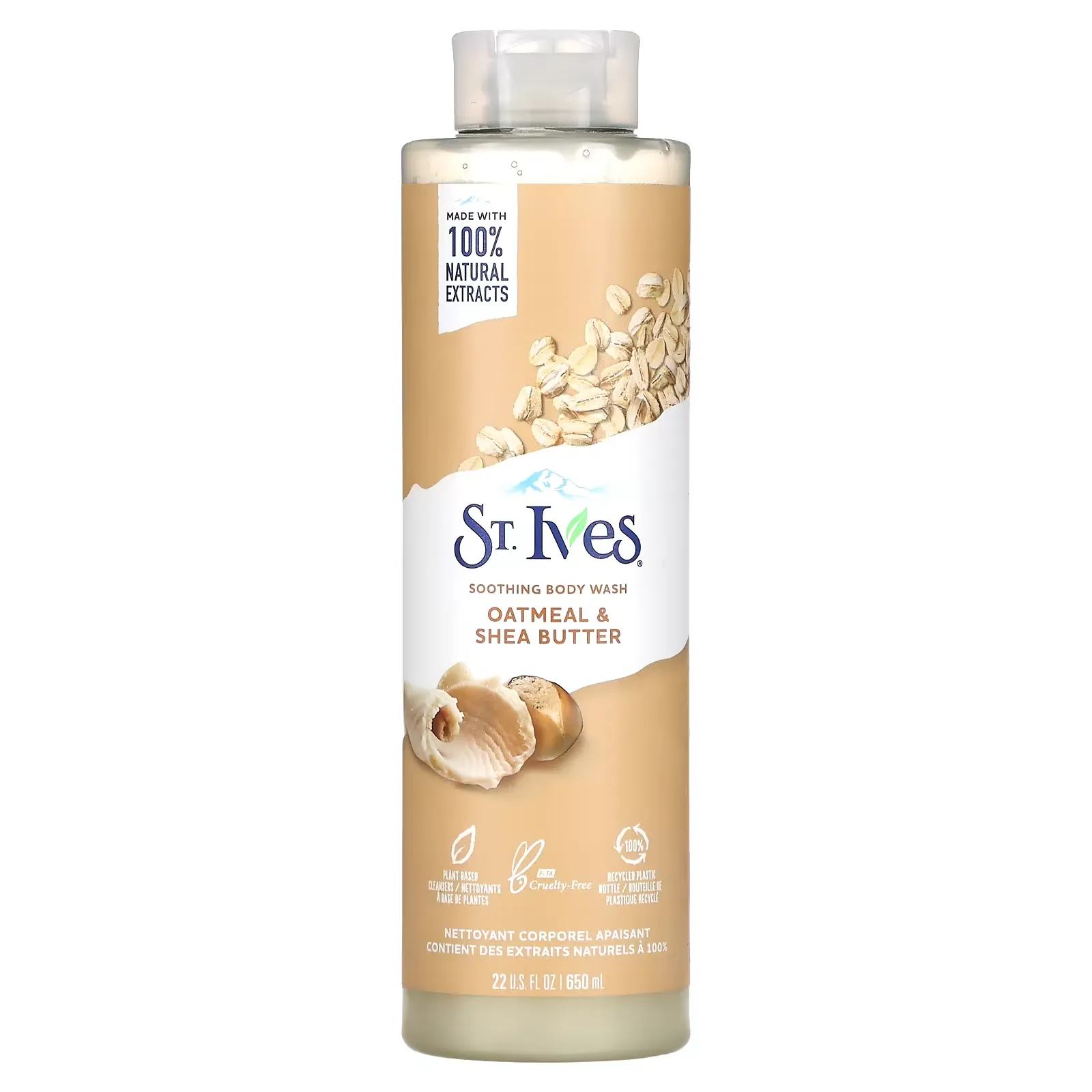 Soothing Body Wash, Oatmeal & Shea Butter, 22 fl oz (650 ml)