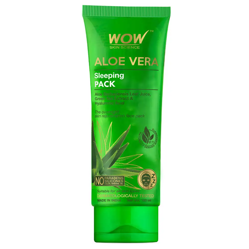 WOW Skin Science Aloe Vera Sleeping Pack,  100 ml  for All Skin Types