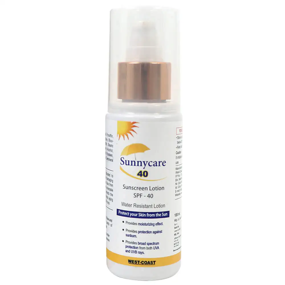 Healthvit Sunnycare Sunscreen Lotion SPF 40,  100 ml  for All Types of Skin