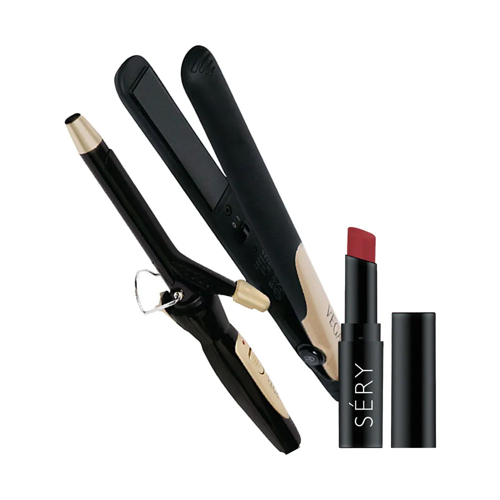 VEGA Vhss-02 Miss Dazzle Styling Kit With Sery Capture D Matte Lasting Lip Color - Ml08 Naughty Nude