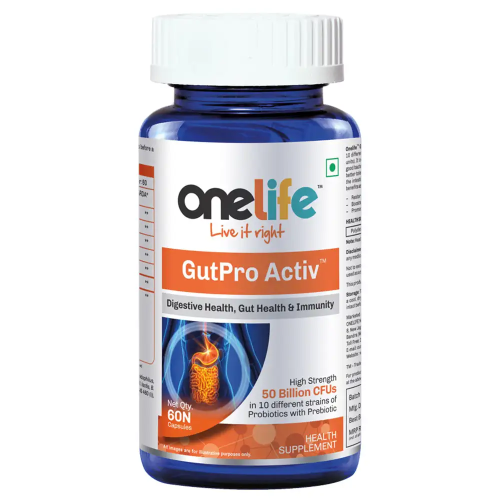 OneLife GutPro Active 50 Billion CFU,  60 capsules  Unflavoured