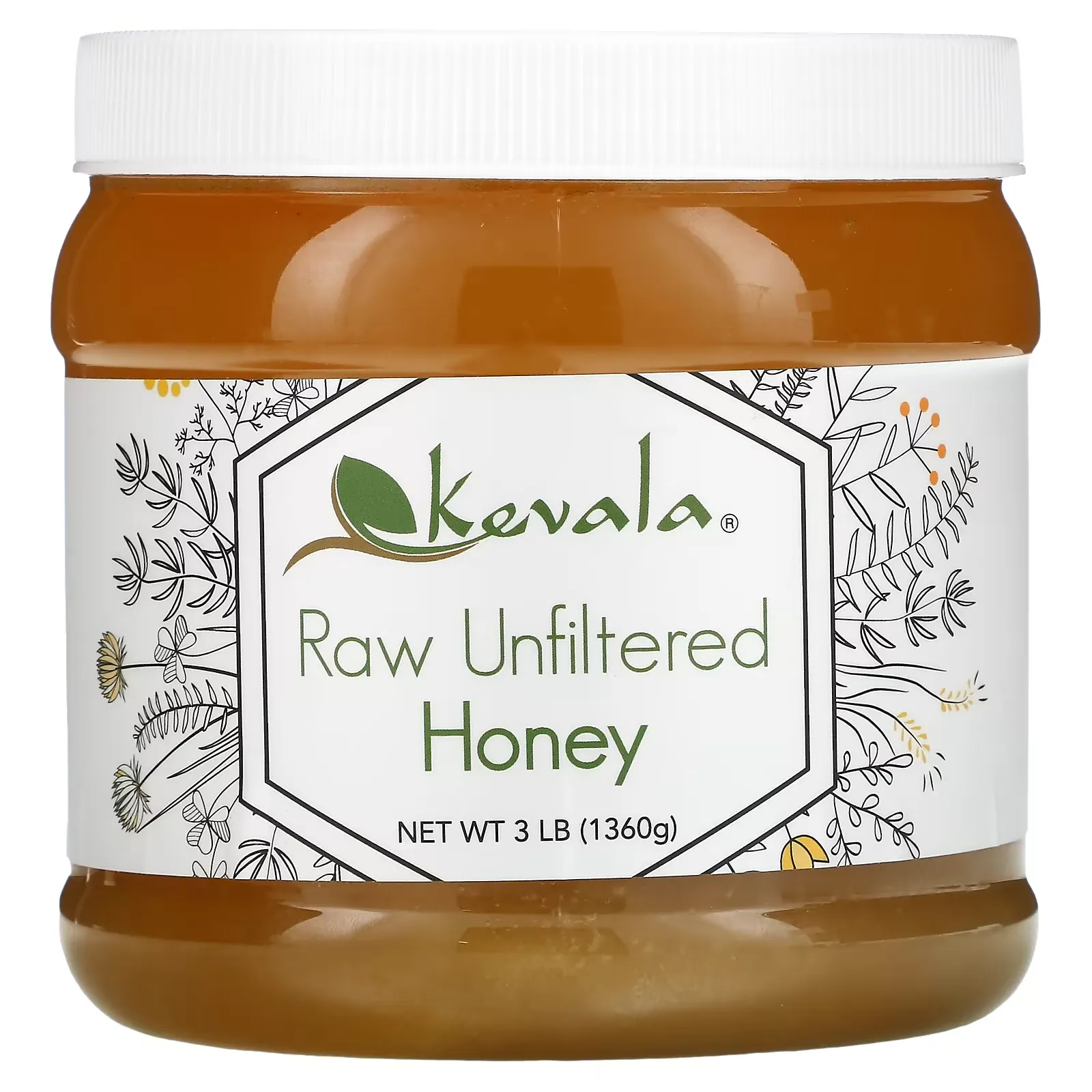 Raw Unfiltered Honey, 3 lb (1,360 g)