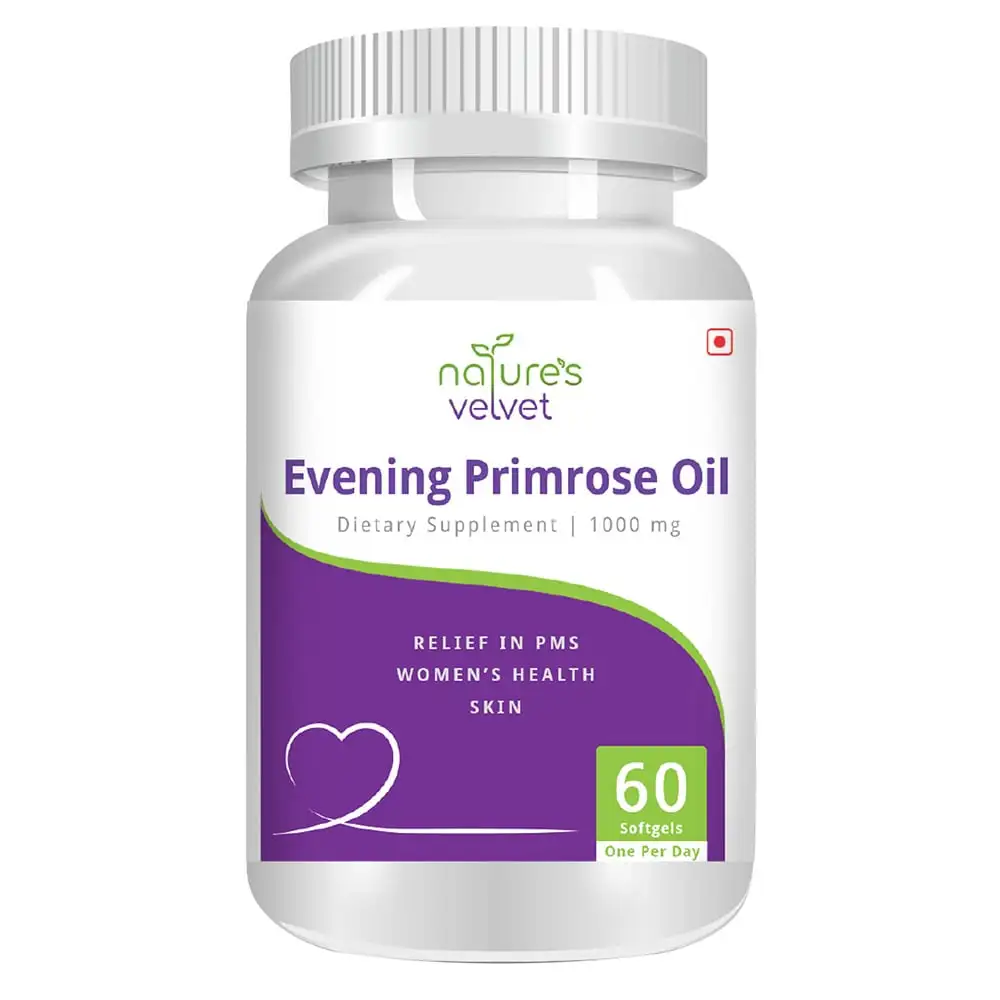 Natures Velvet Evening Primrose Oil (1000 mg),  60 softgels