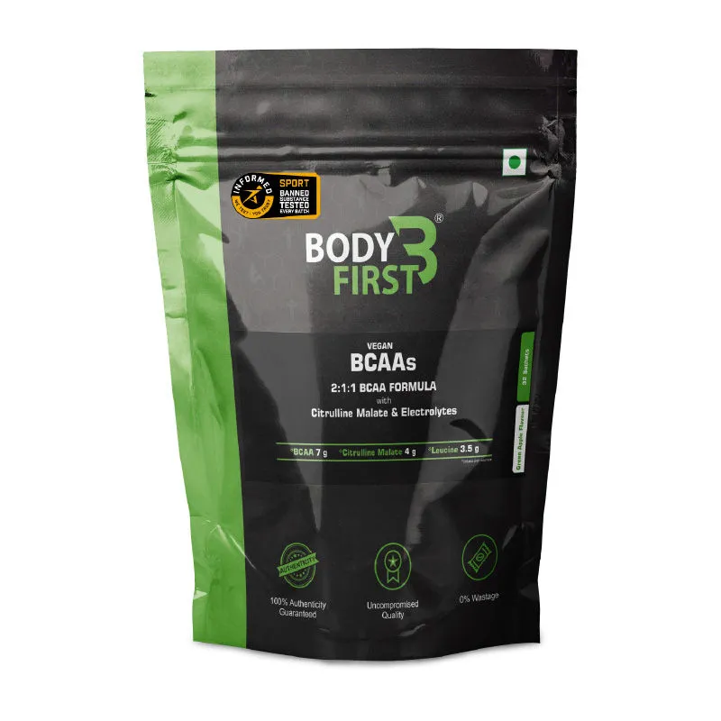 BodyFirst Vegan 7g Bcaa + 4g Citrulline - Green Apple