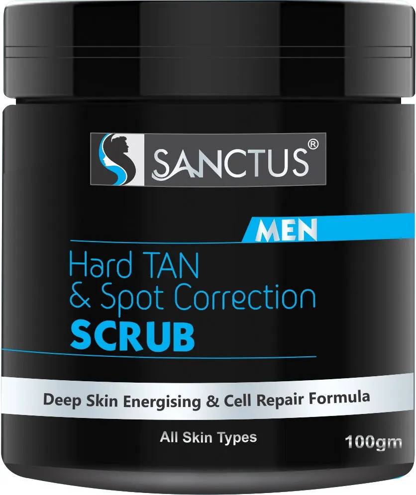 SANCTUS Hard Tan & Spot Correction Scrub for Men