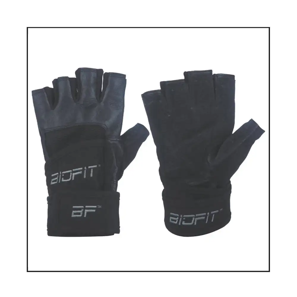 Biofit Classic Wrist Wrap Gloves (1110),  Black  Large