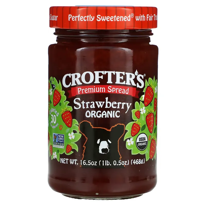 Organic Premium Spread, Strawberry, 16.5 oz (468 g)