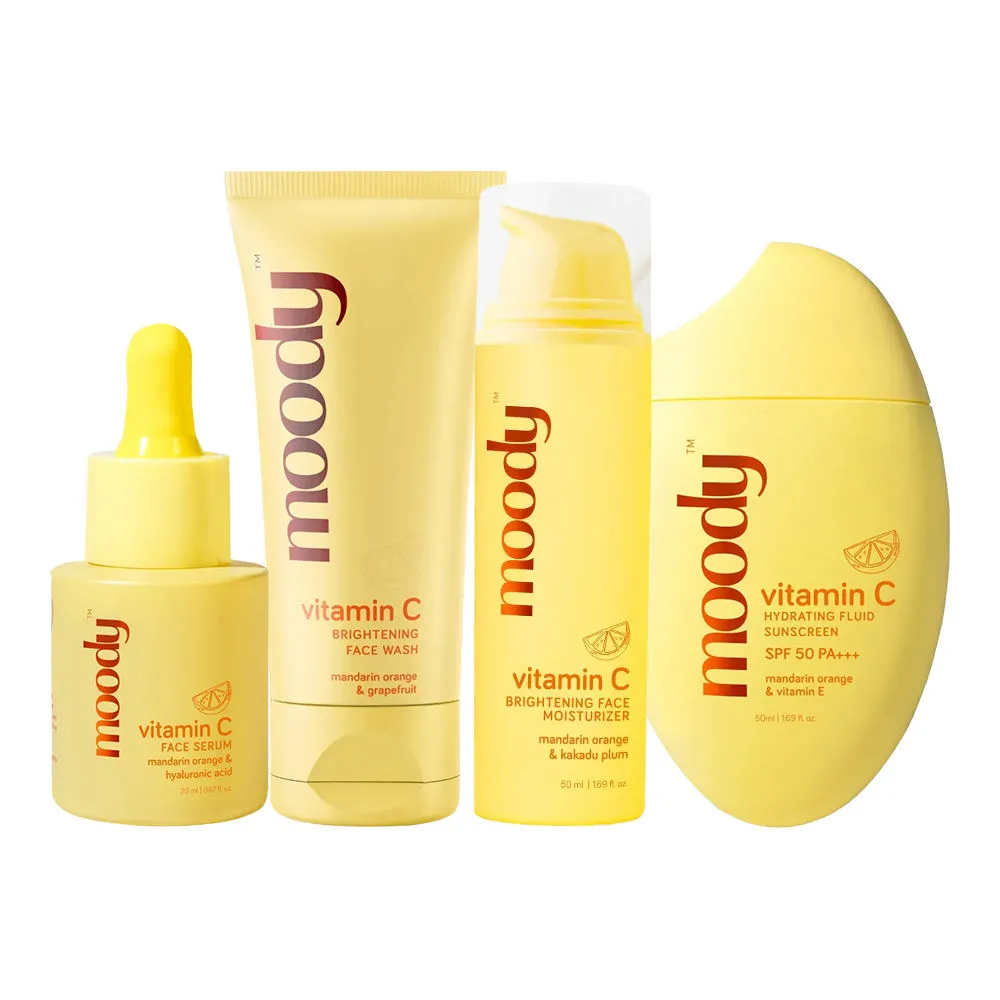 Moody Wake Up Call Combo Face Wash + Face Serum + Face Moisturiser + Fluid Mineral Sunscreen