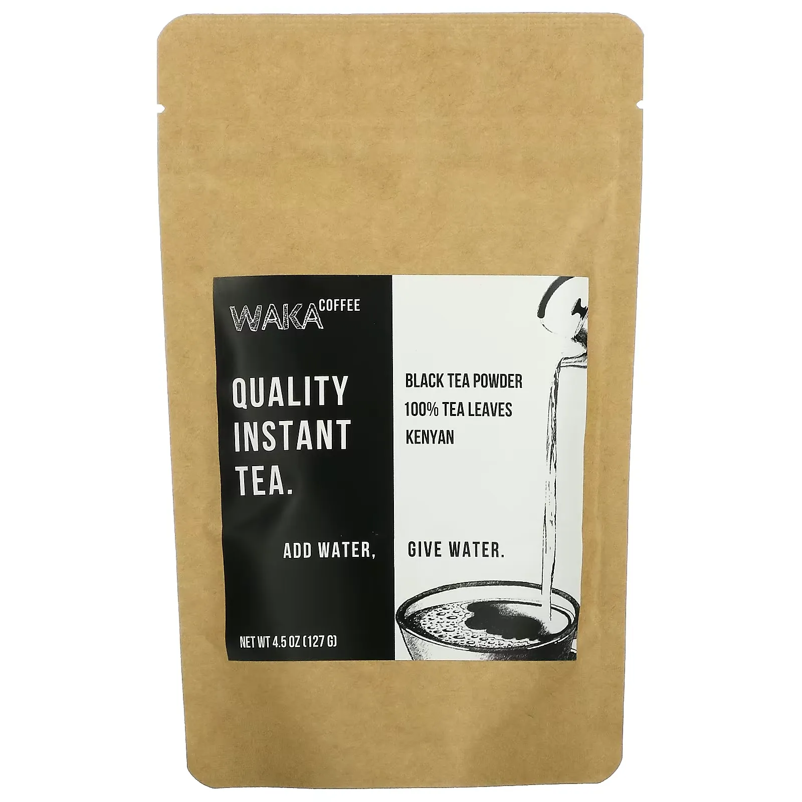 100% Instant Tea Leaves, Black Tea Powder, Kenyan, 4.5 oz (127 g)