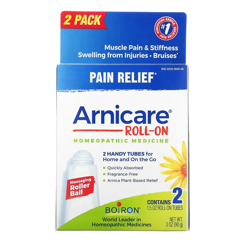 Arnicare Roll-On, Pain Relief, 2 Tubes, 1.5 oz Each