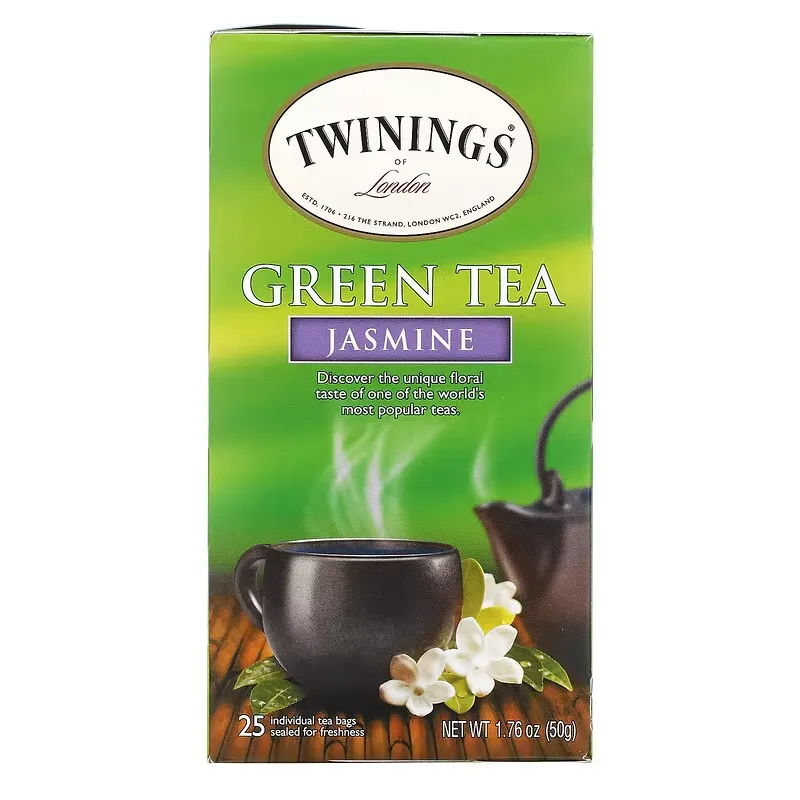 Green Tea, Jasmine, 25 Tea Bags, 1.76 oz (50 g)