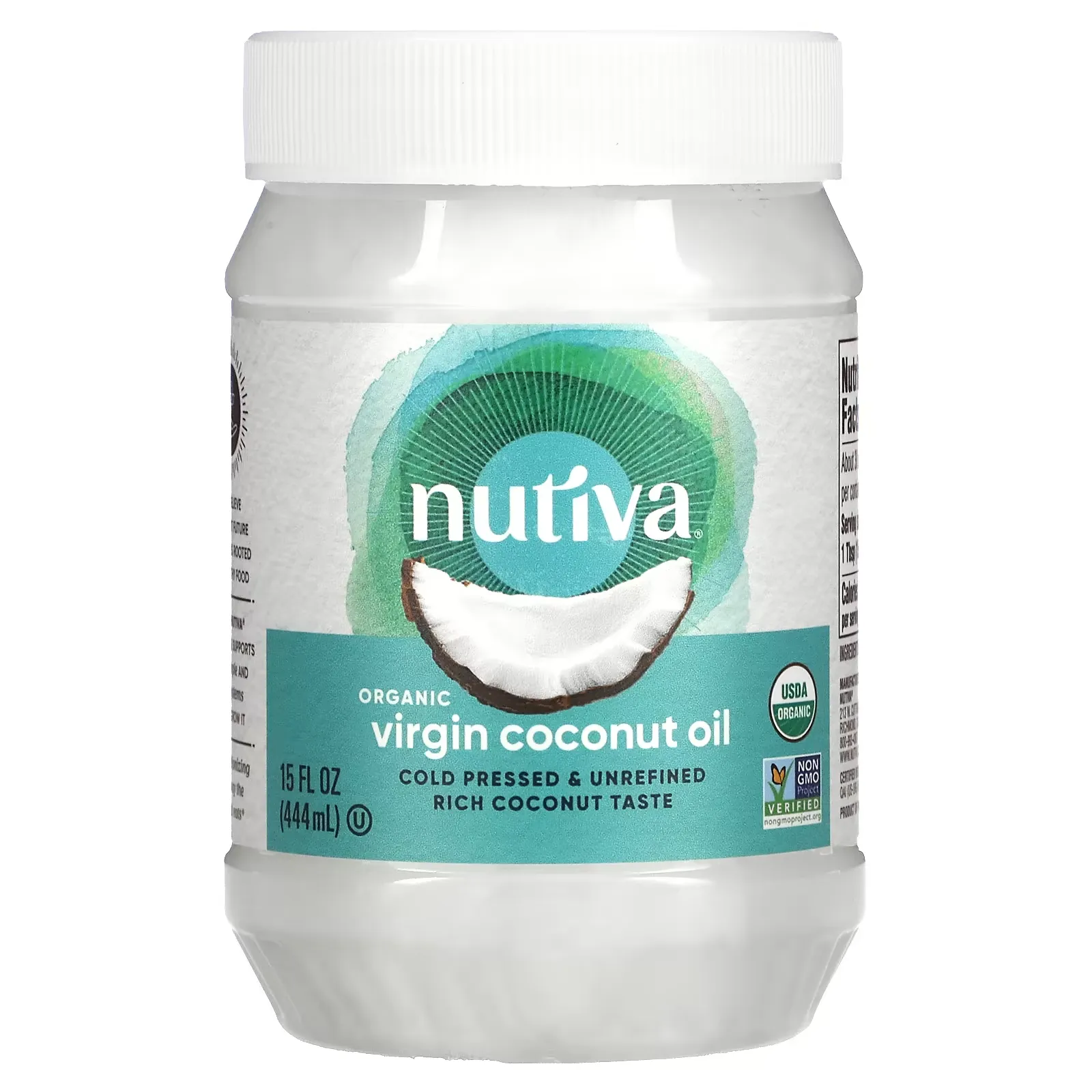 Organic Virgin Coconut Oil, 15 fl oz (444 ml)