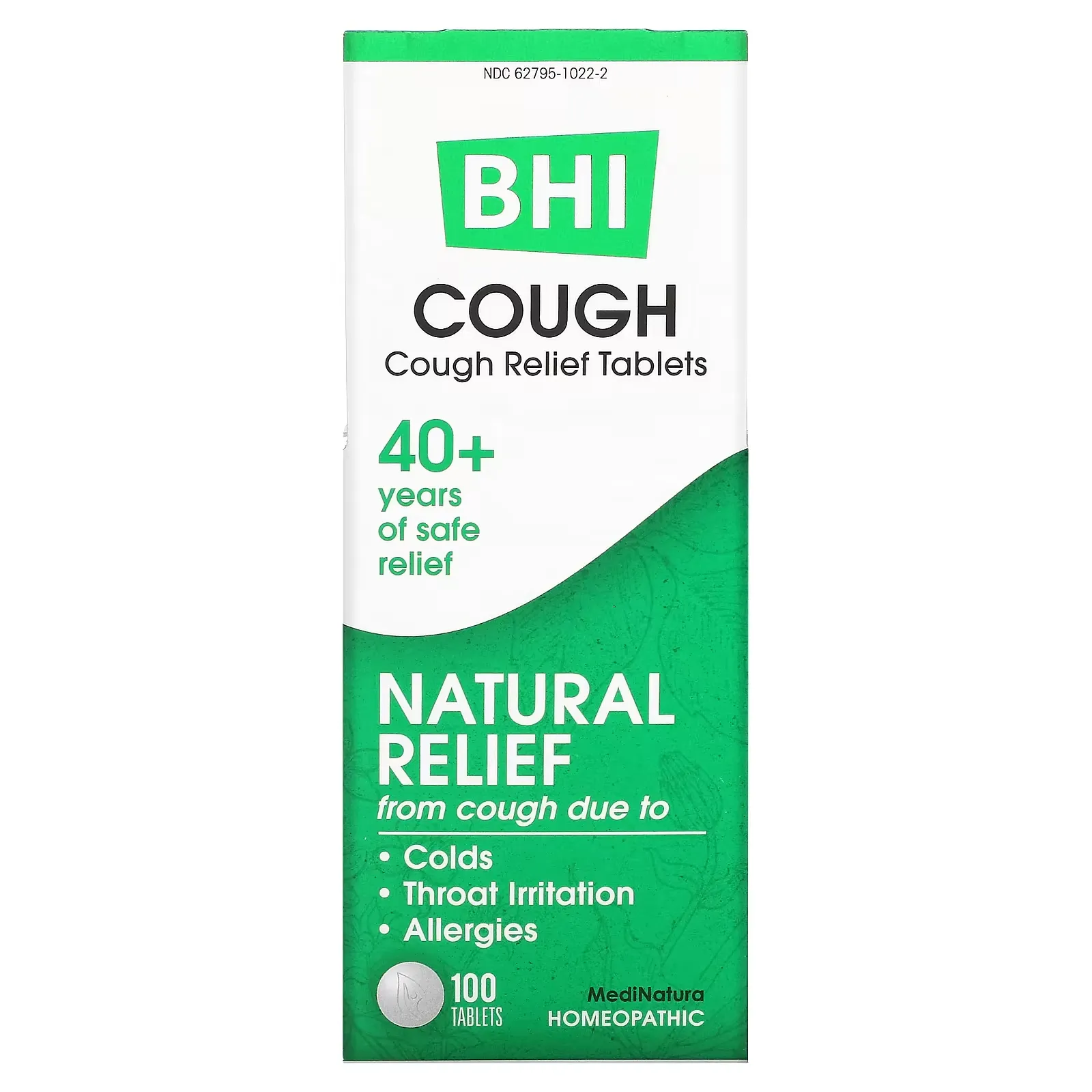 BHI, Cough, 100 Tablets