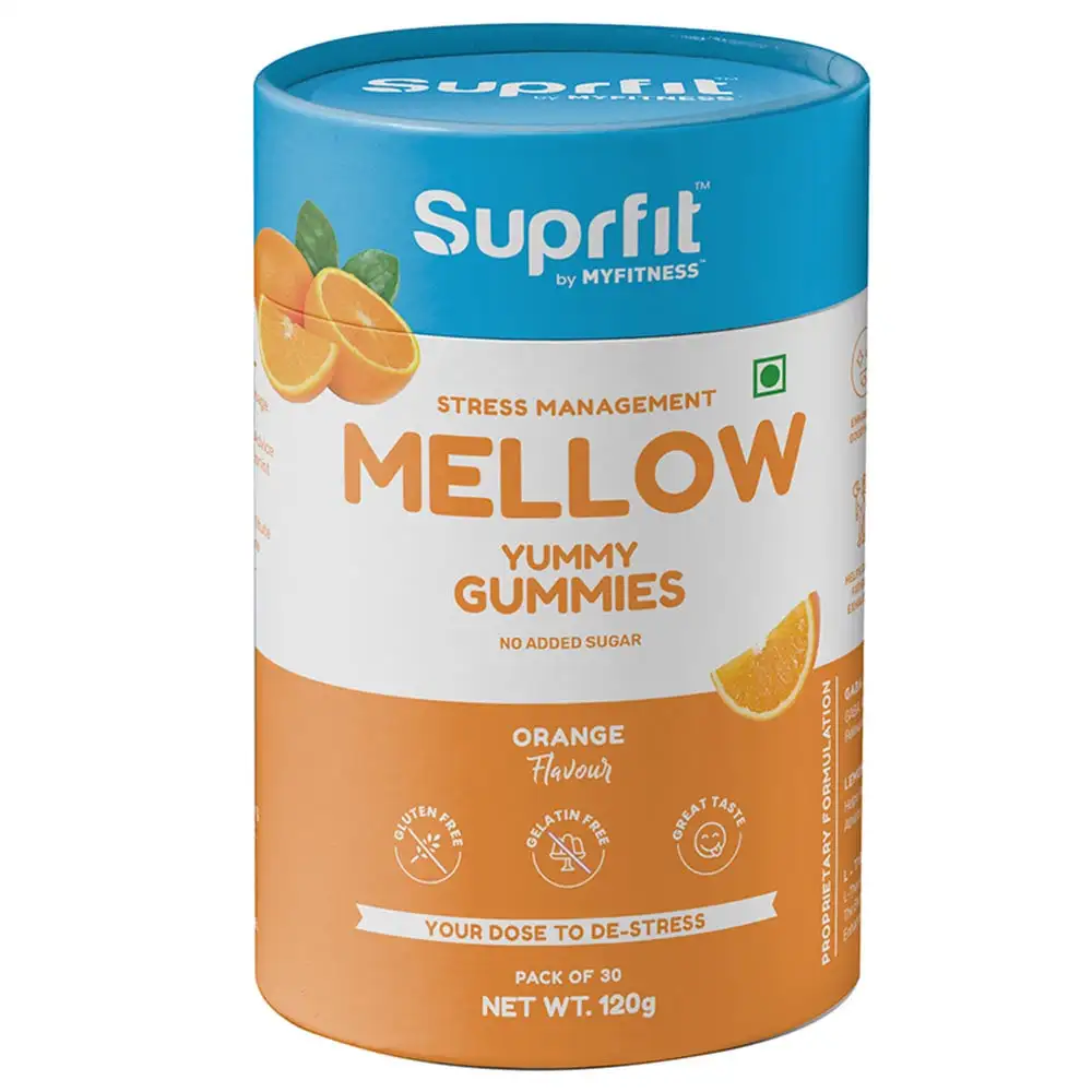 Suprfit MELLOW Yummy,  30 gummies  Orange