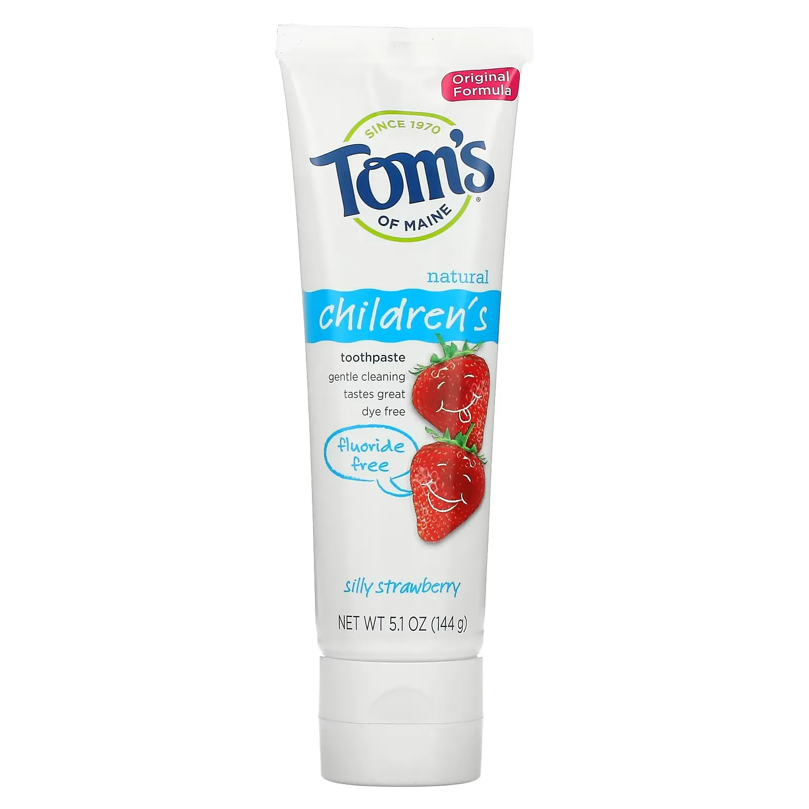 Natural Children's Toothpaste, Fluoride-Free, Silly Strawberry, 5.1 oz (144 g)