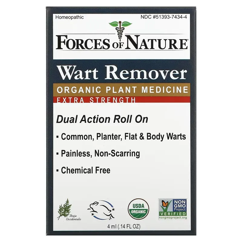 Wart Remover, Dual Action Roll On, Extra Strength, 0.14 oz (4 ml)