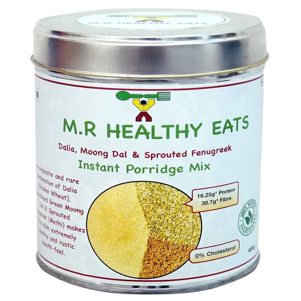 M.R Healthy Eats Organic Dalia Moong & Sprouted Fenugreek Mix,  Natural  400 g