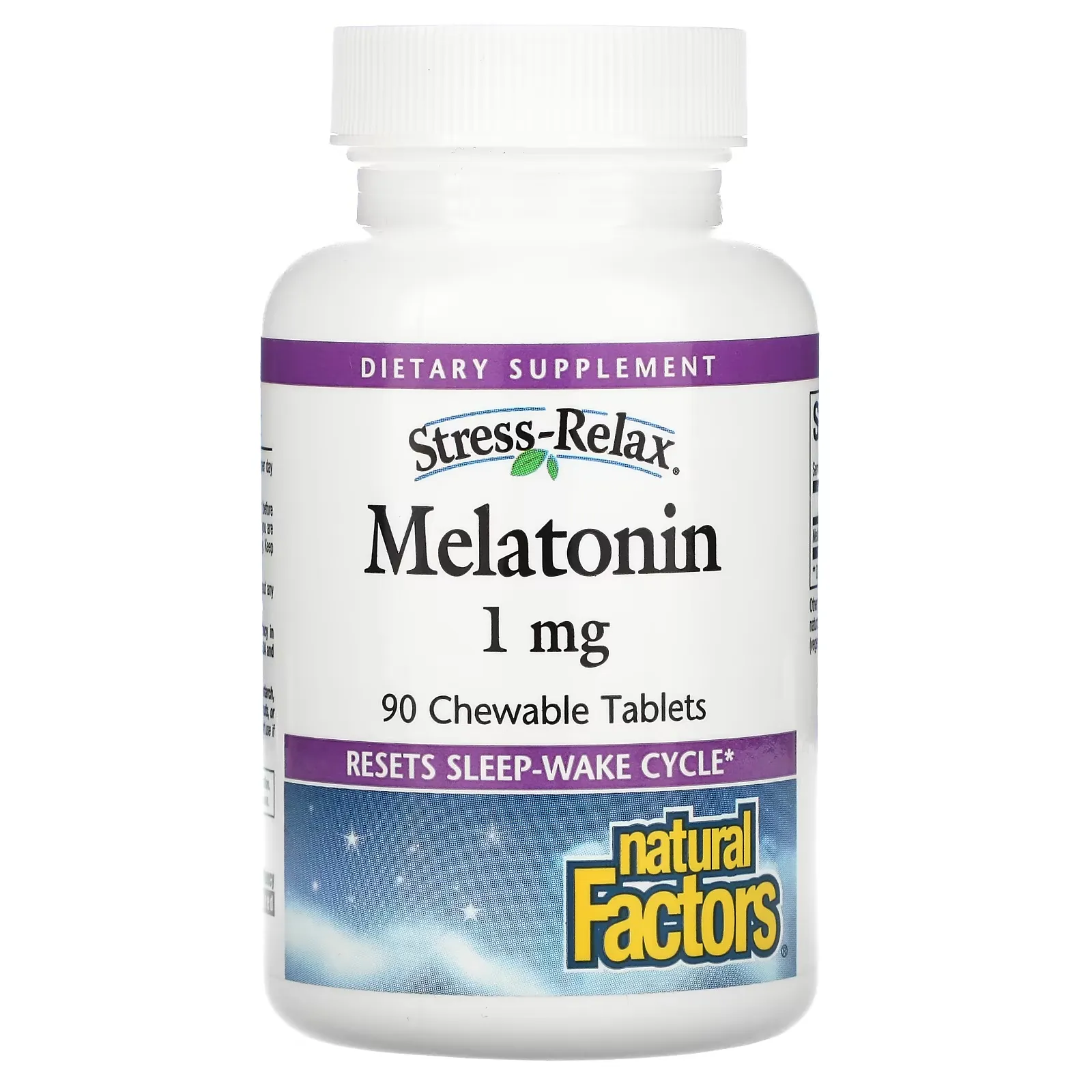 Stress-Relax, Melatonin, 1 mg, 90 Chewable Tablets