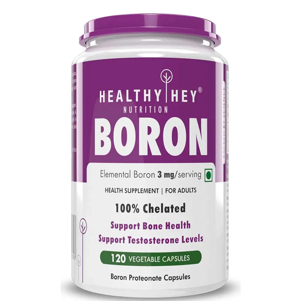 HealthyHey Nutrition Boron 3mg,  120 veggie capsule(s)