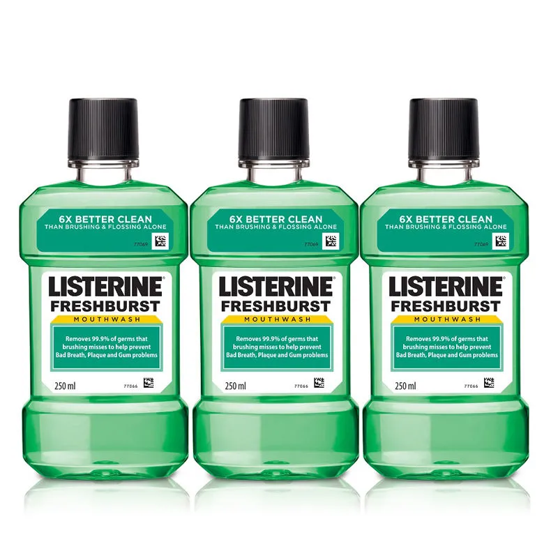 Listerine Fresh Burst Mouthwash (Buy 2 Get 1)