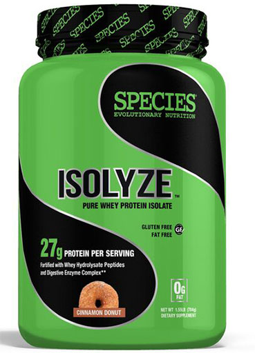 Isolyze, Protein, By Species Nutrition, Cinnamon Donut, 22 Servings