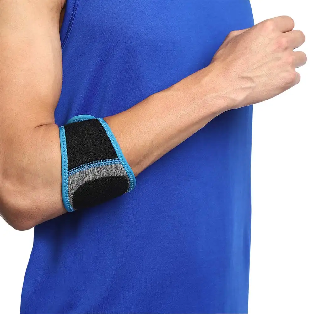 Nivia Orthopedic Tennis Elbow Adjustable,  &#8206;Grey-Black  Free Size